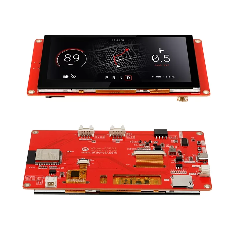 Módulo de Exibição Inteligente com Aprendizado para Arduino Esp32 Hmi Touch Screen Tft Lcd Resolução 800x480 Esp32 5.0 - Imagem 4