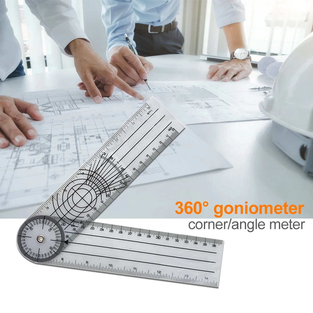 0-140mm 360 Degree Goniometer Angle Medical Spinal Angle Ruler Inclinometer Ruler Protractor finder Measuring Tool