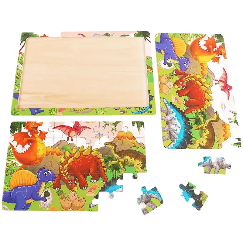 Wooden Jigsaw 3d Puzzle Kids Cartoon Animal Vehicle Puzzles Game Baby Early Learning Educational Toys 30 Piece wooden jigsaw puzzles,jigsaw puzzles,wooden puzzle toys,educational puzzles