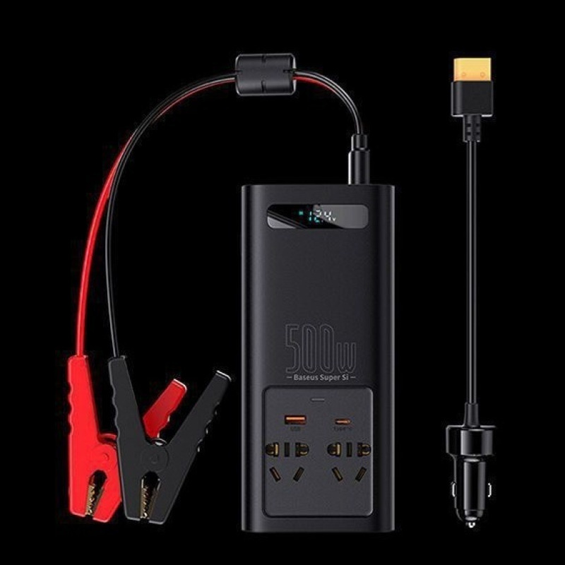 Convenient car Seiko high-power inverter multifunction inverter socket travel essential multi-row ac socket row of plugs