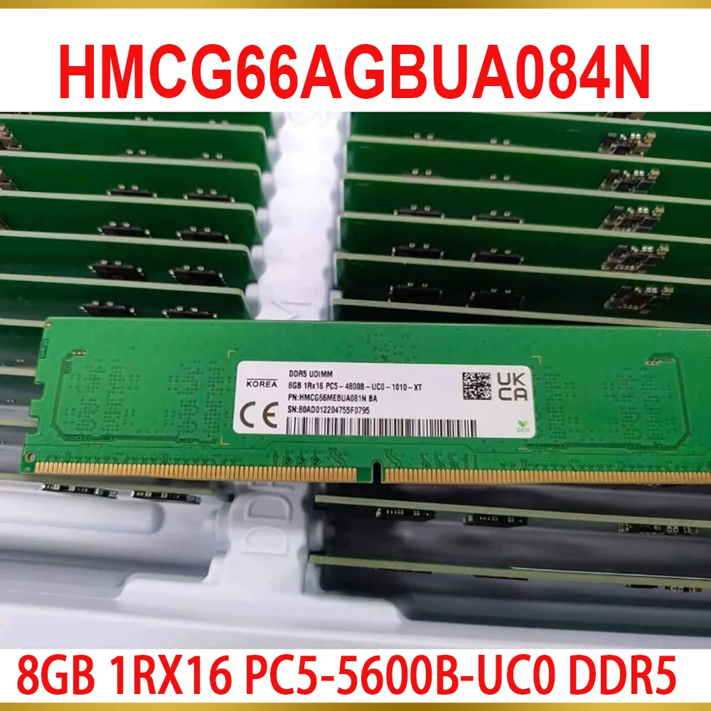 1 Pcs For SK Hynix RAM 8GB 1RX16 PC5-5600B-UC0 DDR5 5600 UDIMM 8G Desktop Memory HMCG66AGBUA084N 2 1 Pcs For SK Hynix RAM 8GB 1RX16 PC5 5600B UC0 DDR5 5600 UDIMM 8G Desktop