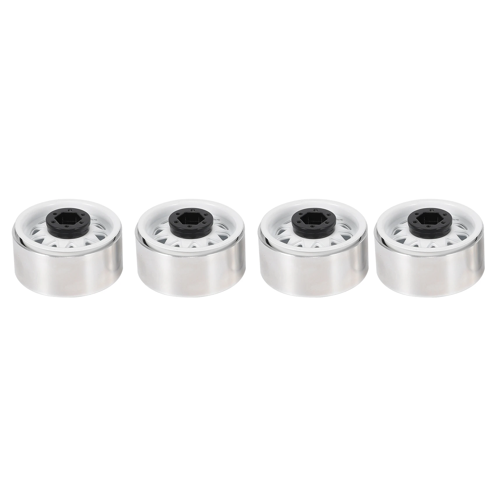 4Pcs Deep Dish Wagon 1.9 Cerchio Mozzo Ruota Beadlock In Metallo Per 1/10 Rc Crawler Axial Scx10 90046 Traxxas Trx4 Rc4Wd