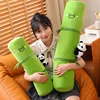 Kawaii Panda Long Green Bamboo Plush Pillow Stuffed Sleeping Leg Support Bolster Small China Panda Plushie Decor Peluche Gift 2