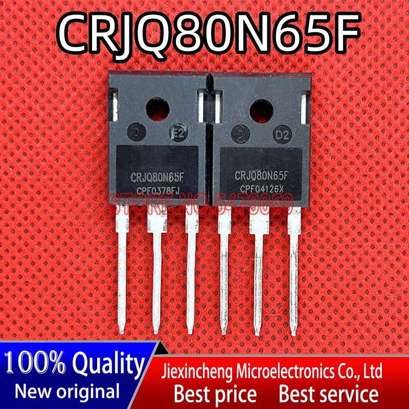 

10 шт. CRJQ80N65F CRJQ80N65 80N65F 43A/650V TO-247 MOSFET новый оригинальный