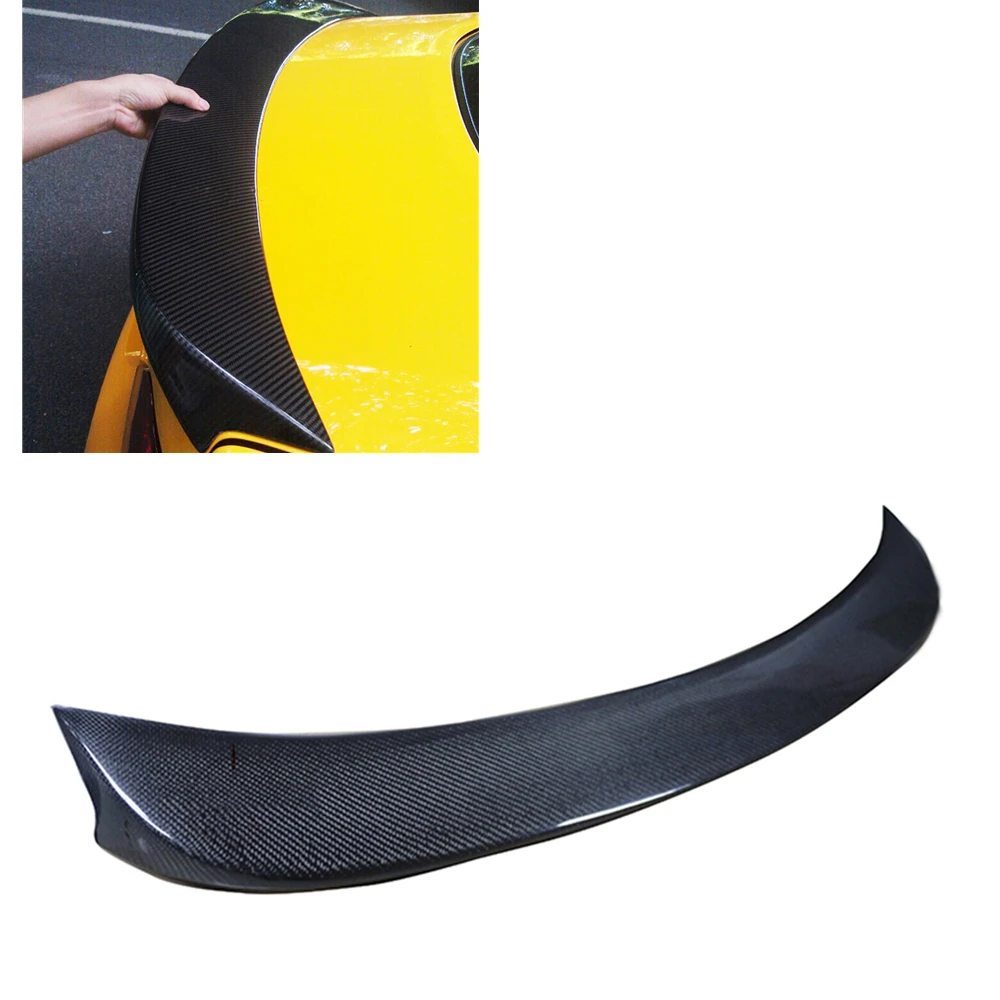 

Carbon Fiber Rear Spoiler Wing Roof Trunk Trim Lip For Hyundai Rohens Genesis 2 Door Coupe 2010 2011 2012 2013 2014 2015