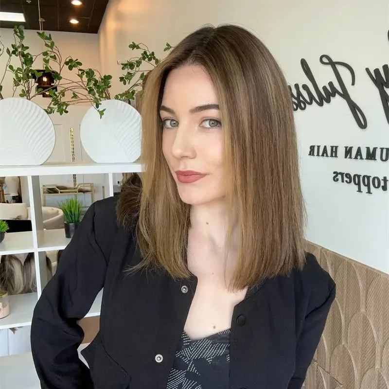 Glueless Synthetic Lace Front Wigs Highlight Ombre Blonde Brown Colored Highlights Lace Front Wigs Heat Resistant Fiber