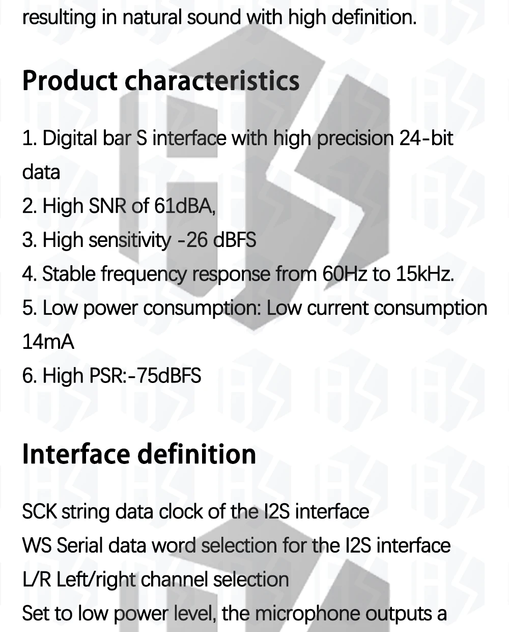1~10PCS EGBO Omnidirektionales Mikrofonmodul I2S-Schnittstelle INMP441 MEMS Hohe Präzision, geringer Stromverbrauch, extrem kleines Volumen für ESP32 – Detail 3