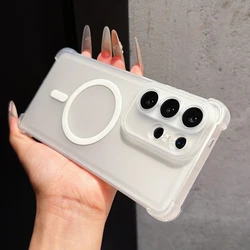 Magnetic Shockproof Silicone Magsafe Phone Case Cover for Redmi K90 (Clear CC)