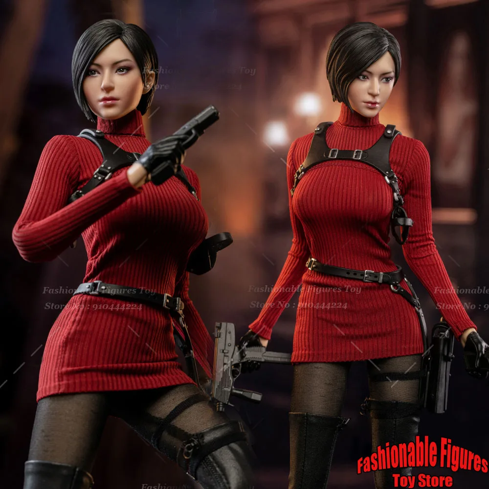 

SWToys FS056 1/6 Women Soldier Miss Wong Mysterious Red Female Agent With Double Head Model 12'' Full Set Action Figure Toy