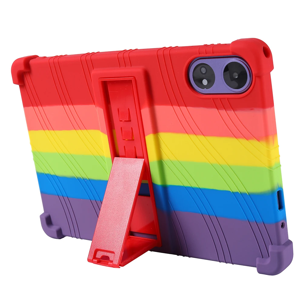 Kids Safe Shockproof Soft Silicone Case with Adjustable Stand Feature