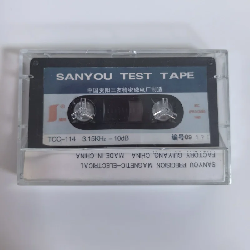TEST TAPE TCC-114 3.15kHz-10dB FLUTTER & SPEED Tape Speed Test Wow and Flutter Test