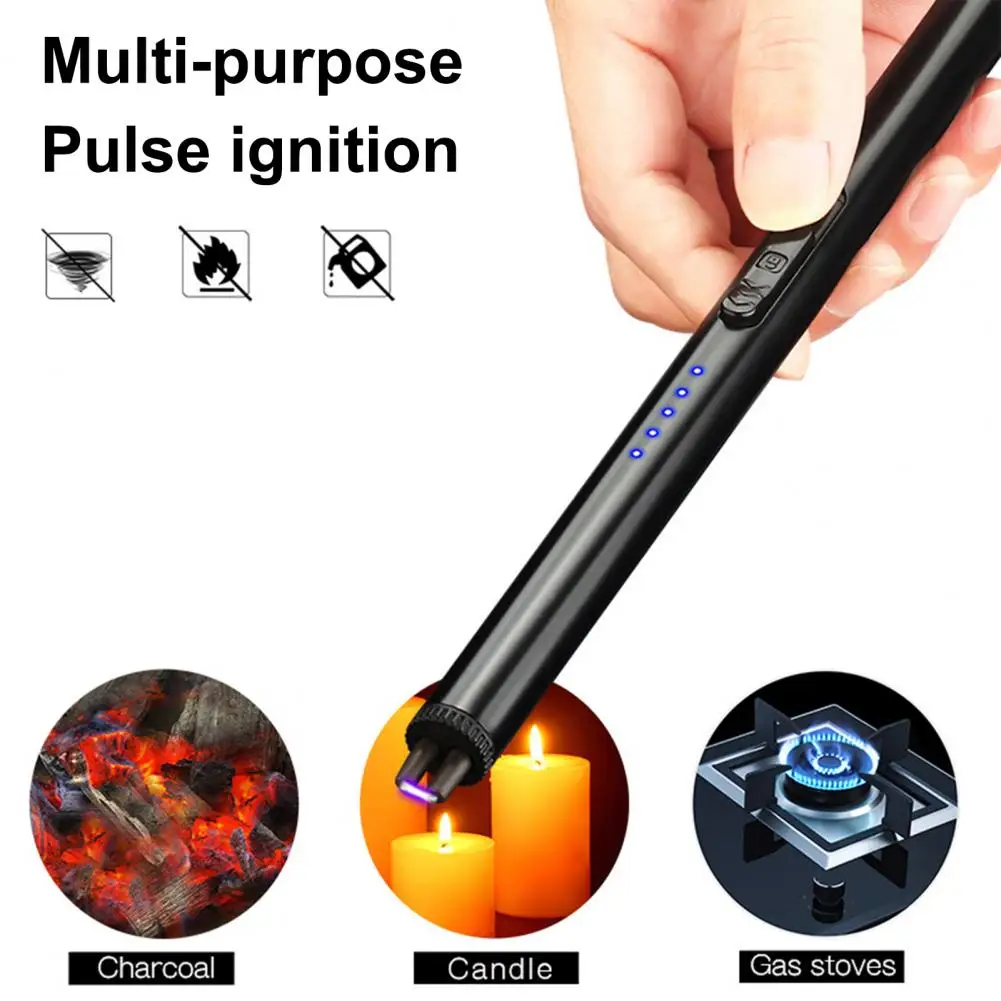 USB Igniter Lightweight Candle Igniter Practical Simple Operation Electric Plasma with Battery Indicator electric arc igniter