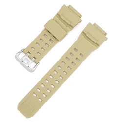 Premium Waterproof Rubber Watch Strap - Soft, Durable Replacement Bracelet Accessory (Beige)