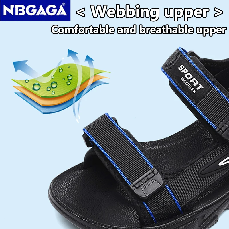 Summer Boy Leather Sandals Breathable Non-slip Durable Kids Outdoor Beach Shoes Lightweight Trend Casual Slippers Children kids shoes children sandals kids sandals beach shoes