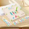 Wooden Shape Pairing Maze, Montessori Early Education Toys, Magnetic Shaped Walking Matching Game, Cognitive Colors And Shapes 5