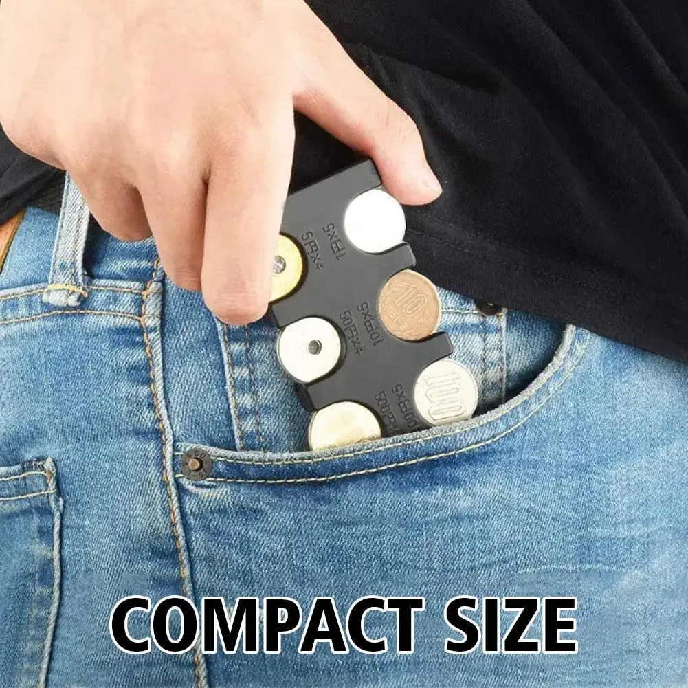 Coin Dispenser Coin Collection Purse Wallet Organizer Holder For Car Changer Holder Portable Euro Storage C1Y0 coin purse coin wallet change bag