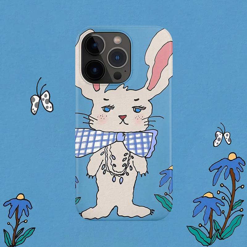 Korean Cartoon Rabbit Phone Case for iPhone
