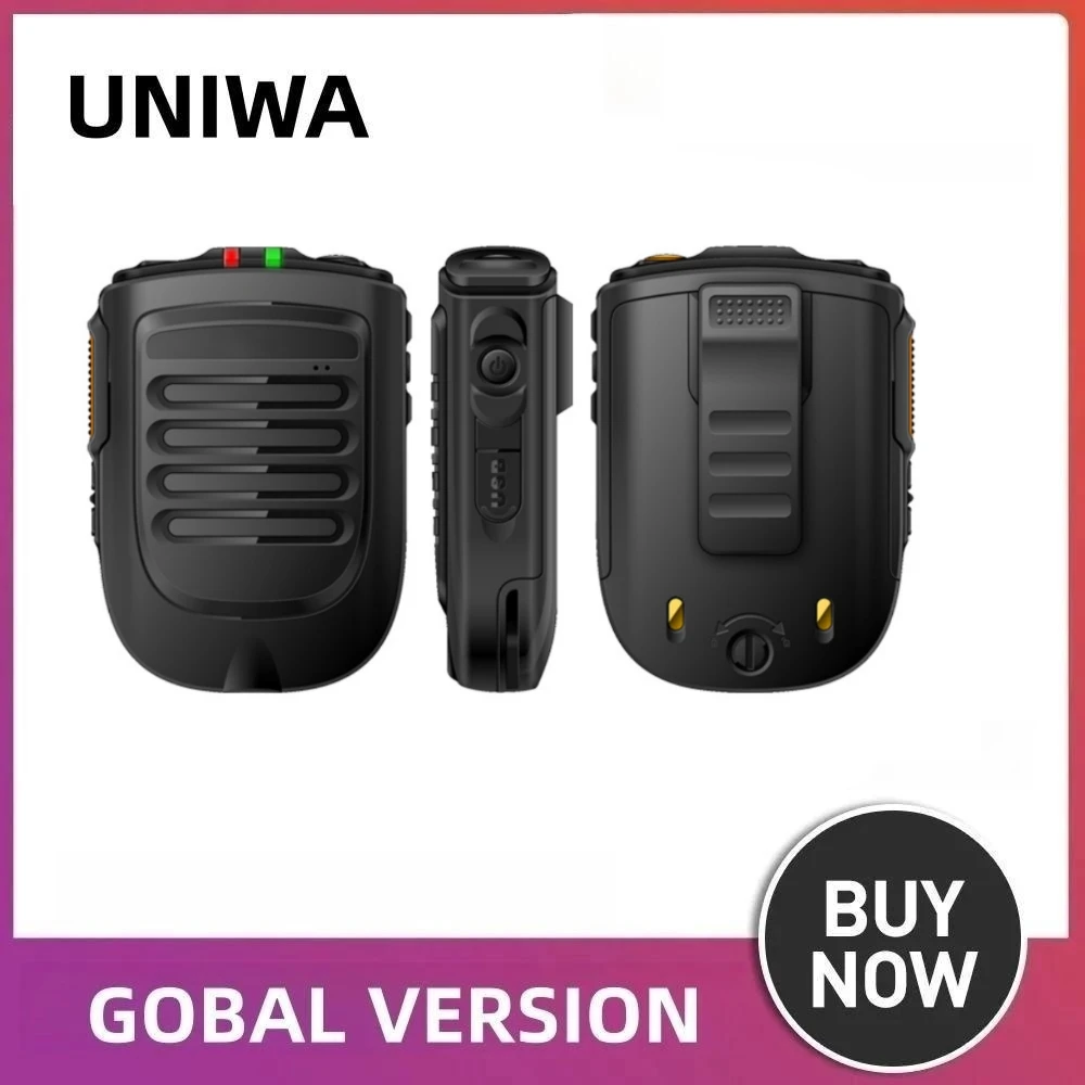 UNIWA BM001 Zello PTT Walkie Talkie Apps Bluetooth Microphone Hand Microphone for UNIWA F40 F50 handheld microphone microphone kenwood plug 2 pin h250 ptt used to connect tactical headset walkie talkie de