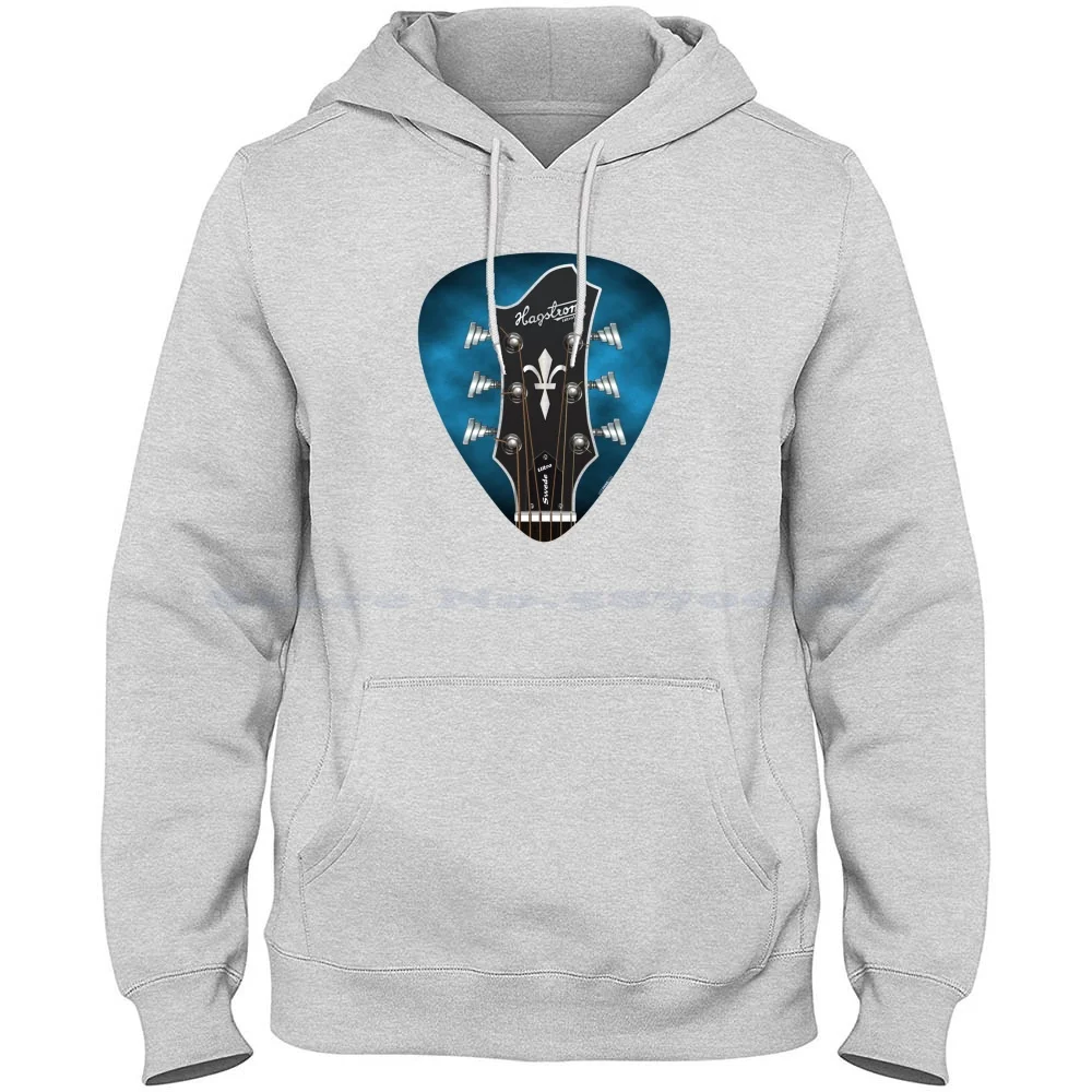Chitarra Headstock Pick Art-Hagstrom Ultra Swede 100% Cotone Felpa Con Cappuccio Chitarra Headstock Tuning String Music Neck Country Indie