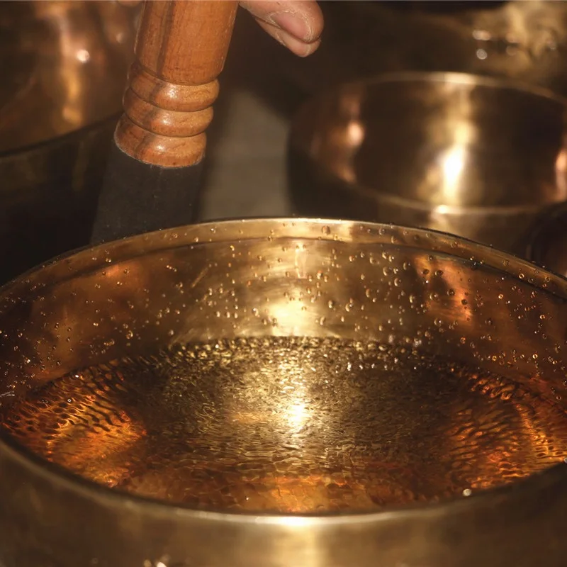 Pure Handmade Buddha Sound Bowl Planet Energy Buddha Sound Bowl Copper Chime Yoga Full Moon Ode Bowl 6