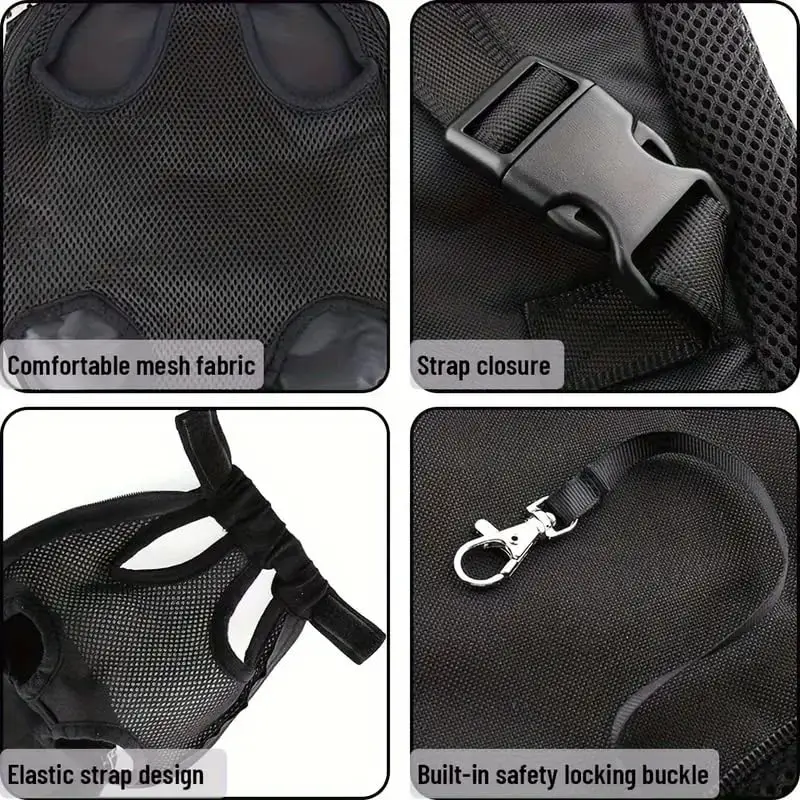 Pet Cat Dog Double Shoulder Breathable Portable Travel Pet Dog Carrier Backpack Mesh Carrier Front Bag Small Cats Outdoor