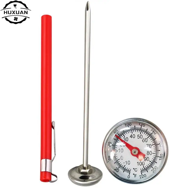 0-100 Degrees Stainless Steel Soil Thermometer Stem Read Dial Display Celsius Range Ground Compost Garden Supplies thermometer hygrometer hygrometer thermometer