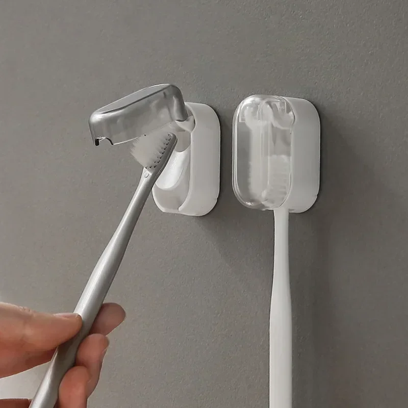Toothbrush holder dust-free innovative essential home dustproof stylish design wall-mounted