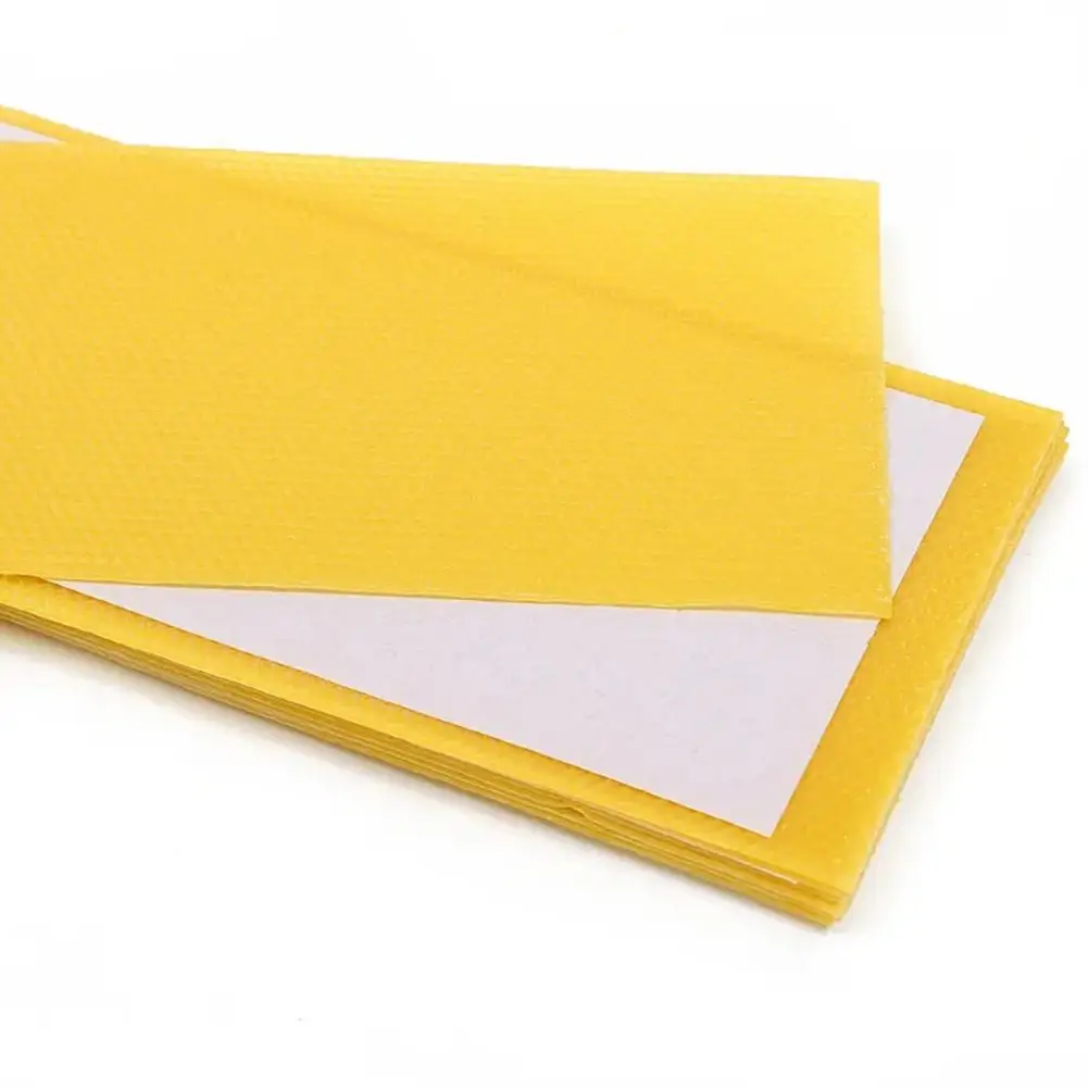 Bee Wax Foundation Bee Hive Wax Frames Base Sheets Comb Honey Frame Beeswax Sheets Beekeeper Equipment 10PCS beekeeping tools
