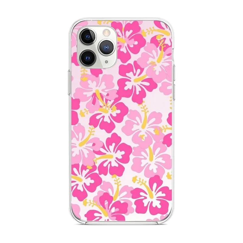 Preppy Aesthetic Cute Pink Phone Case for iPhone 14 13 12 11 XS X