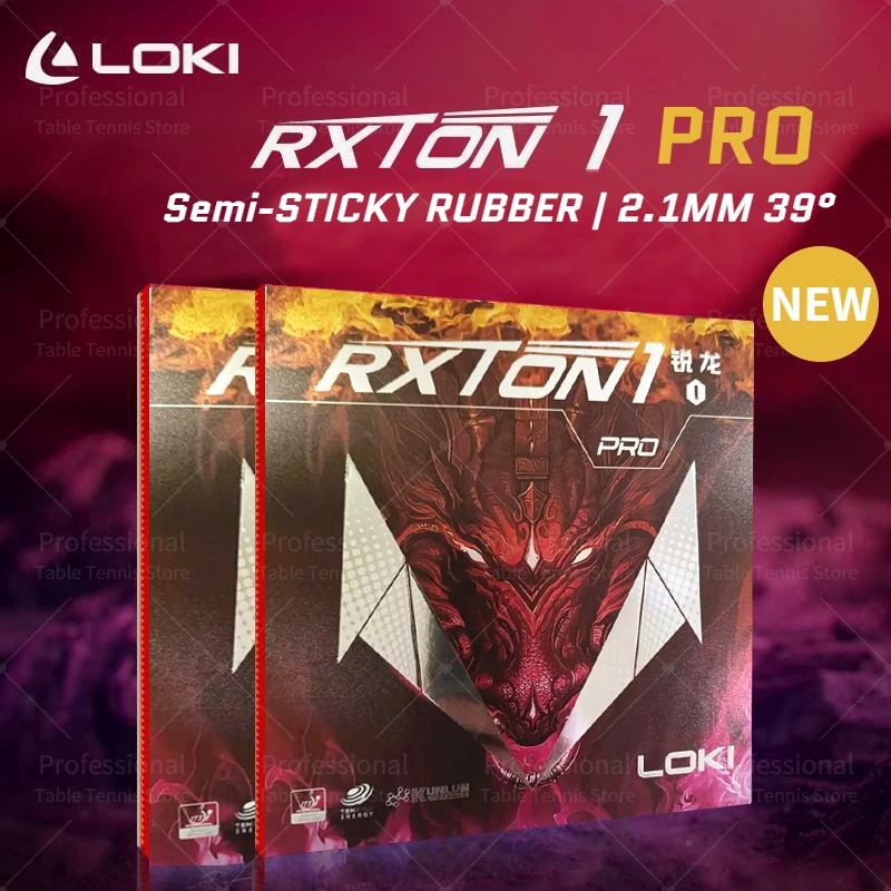 Table Tennis Rubber Original LOKI RXTON 1 PRO Semi-sticky Fast Attack WANG HAO LOKI Sponge for Competition