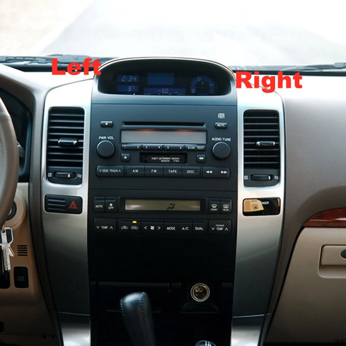 Air Conditioning Outlet Cover Car Air Vent Dashboard Air Vent Sensor Panel For Toyota Land Cruiser Prado 120 FJ120 2003-2009 Accessories