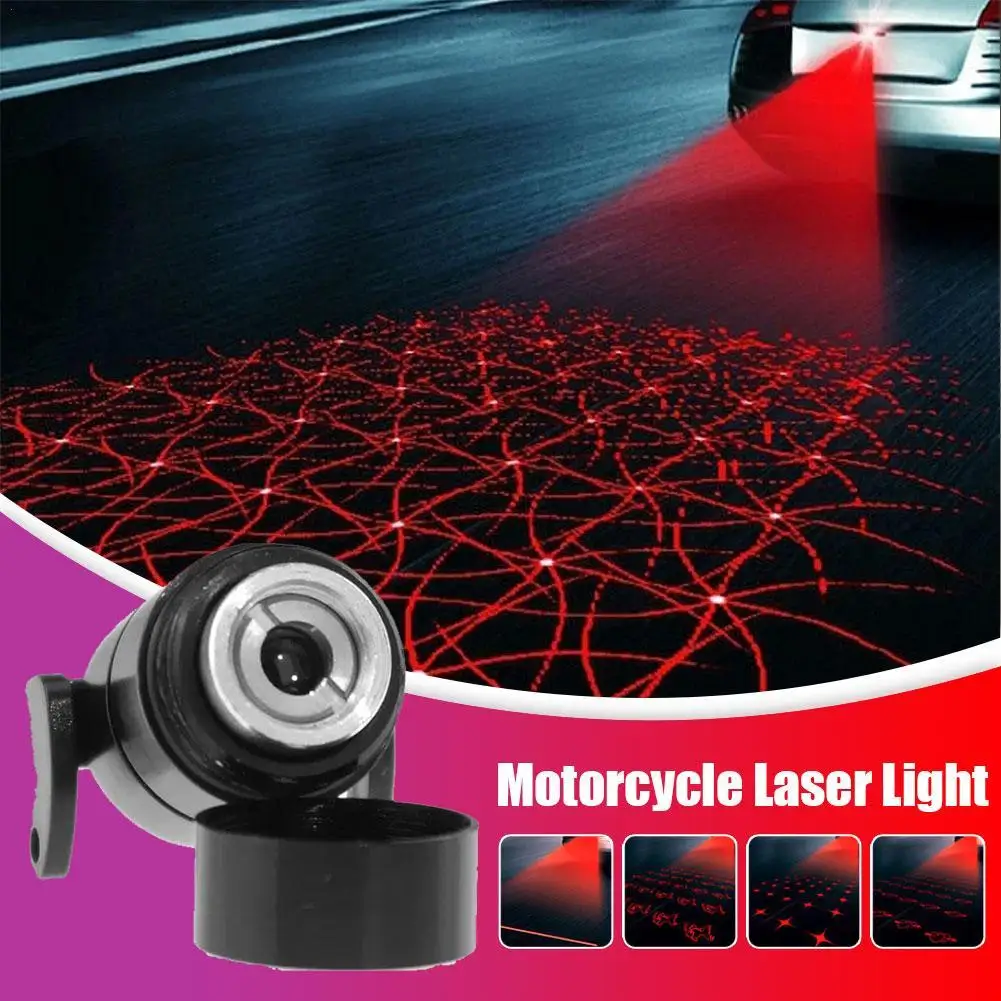 

2 In 1 Car Motorcycle Laser Lights Infrared Anti Collision Rear-end Spotlight High Brightness Warning Light Car Styling Supplies