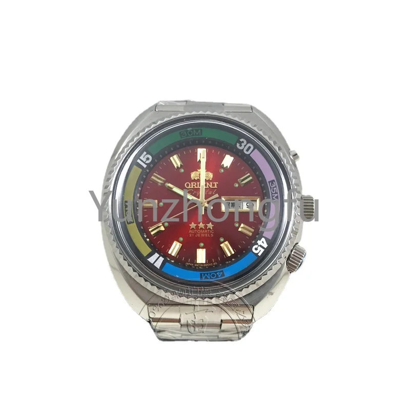 

Vintage Big Dial Sports Automatic Mechanical Men's Watch 2022new Japanese Double Lion Haiba Watch