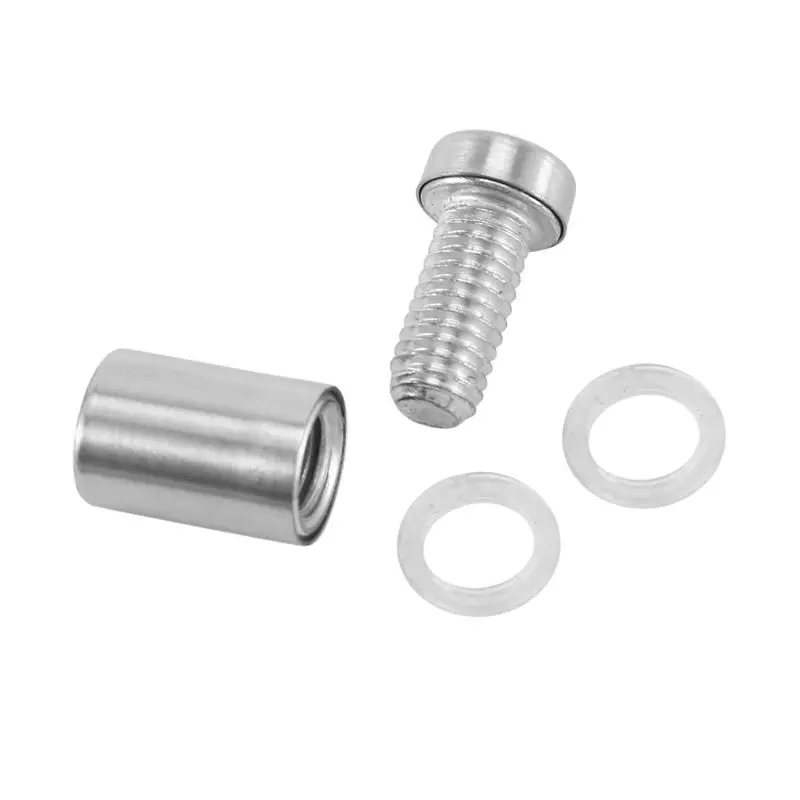 TFORU-90개 12 X 22Mm 스테인레스 스틸 스페이서 유리 홀더 사인 마운팅