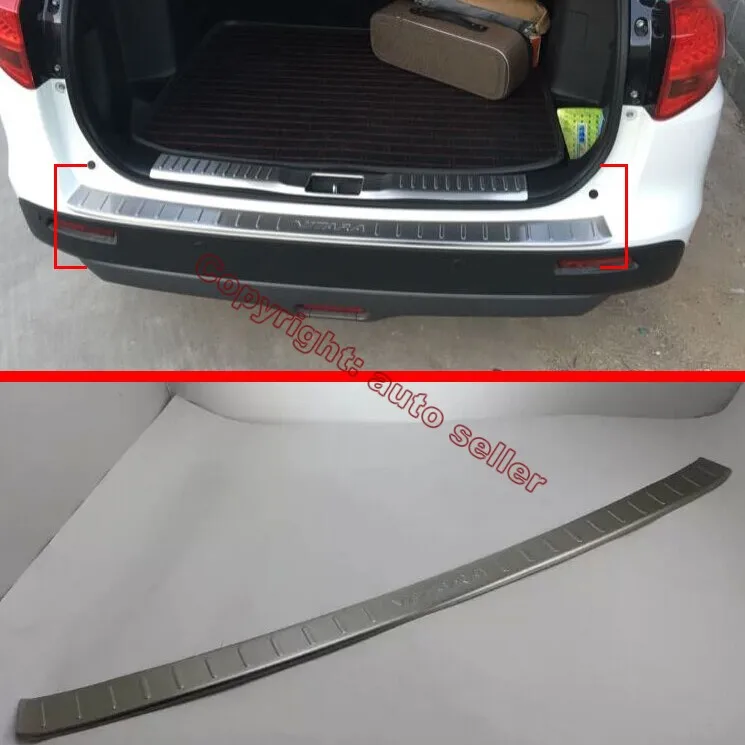 

Stainless Steel Rear Bumper Sill Protector Trim For Suzuki VITARA 2015 2016 Car Accessories Stickers