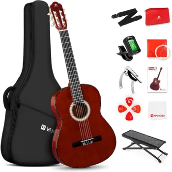 Classical Guitar Full Size 4 4 Spanish Style Classical Guitarra 39 Inch Nylon Strings Guitar Ideal for Beginner Adults Solid Ro