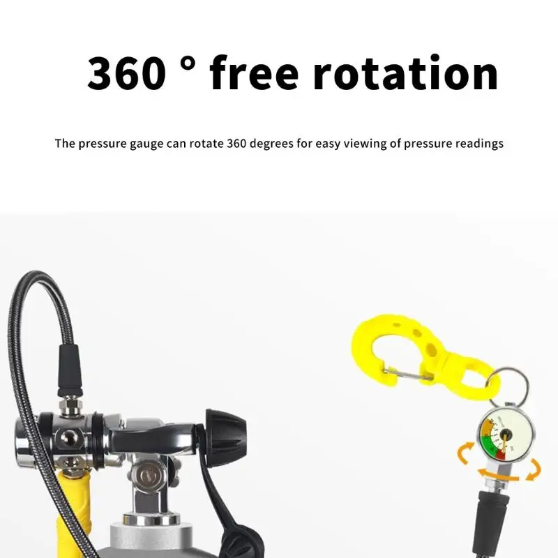 652F 전문 다이빙 장비 고압 탄소 섬유 호스 밤 빛나는