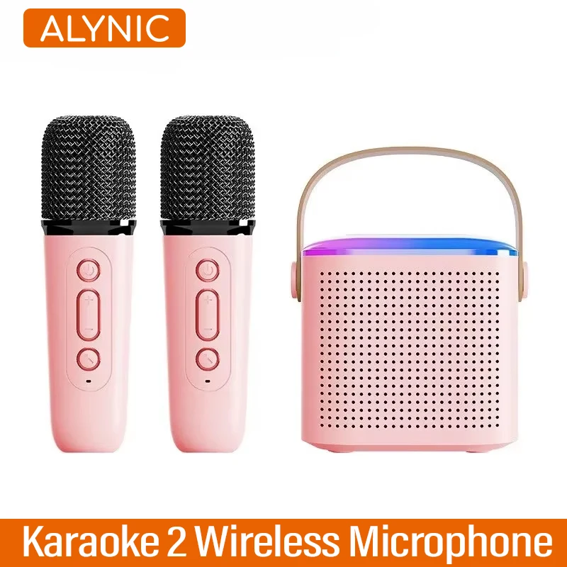 Dual Microphone Karaoke Machine Portable System with 2 Wireless Microphones for Home Adults and Kids Bluetooth PA Speaker karaoke microphone karaoke speakers car karaoke microphone