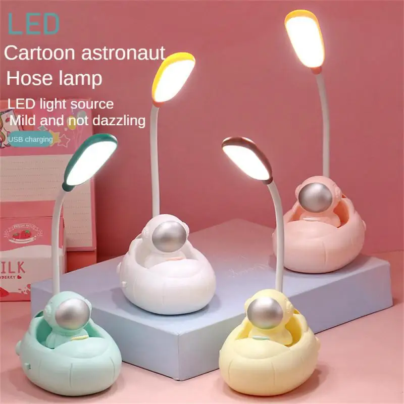 

Светодиодная аккумуляторная настольная лампа, разноцветная Удобная Usb-зарядка, прочная мультяшная астронавт, настольная лампа