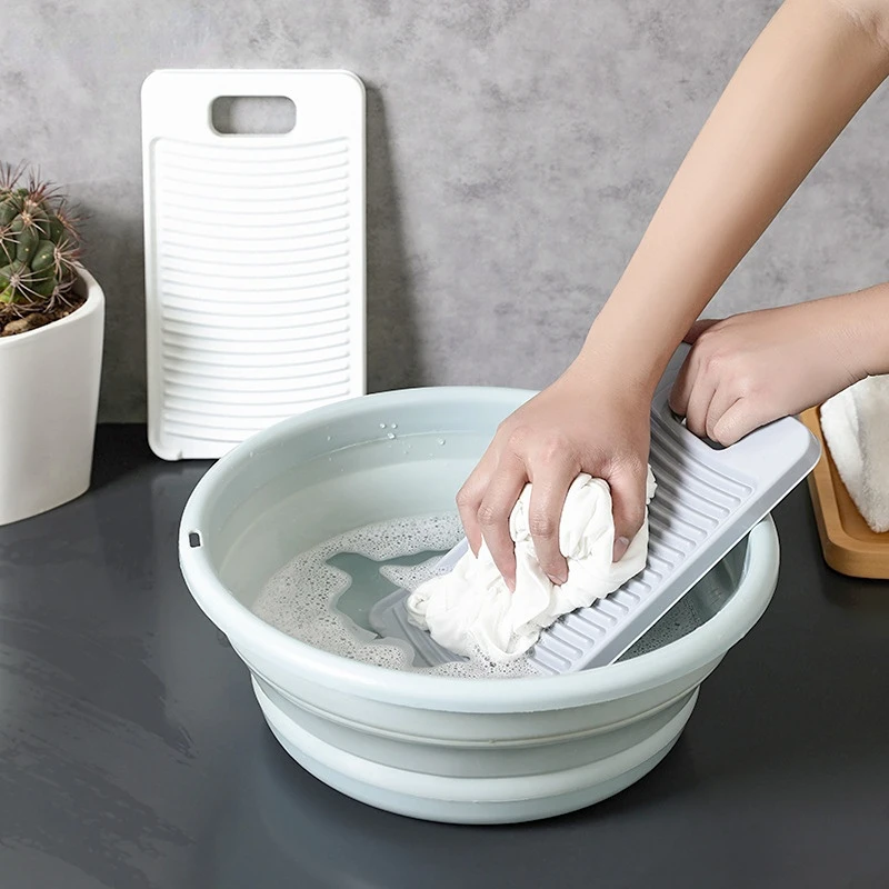 Laundry Board Plastic Washing Board Children's Manual Sturdy Laundry Washing Board Travel Laundry Underwear Socks Cleaning Tools