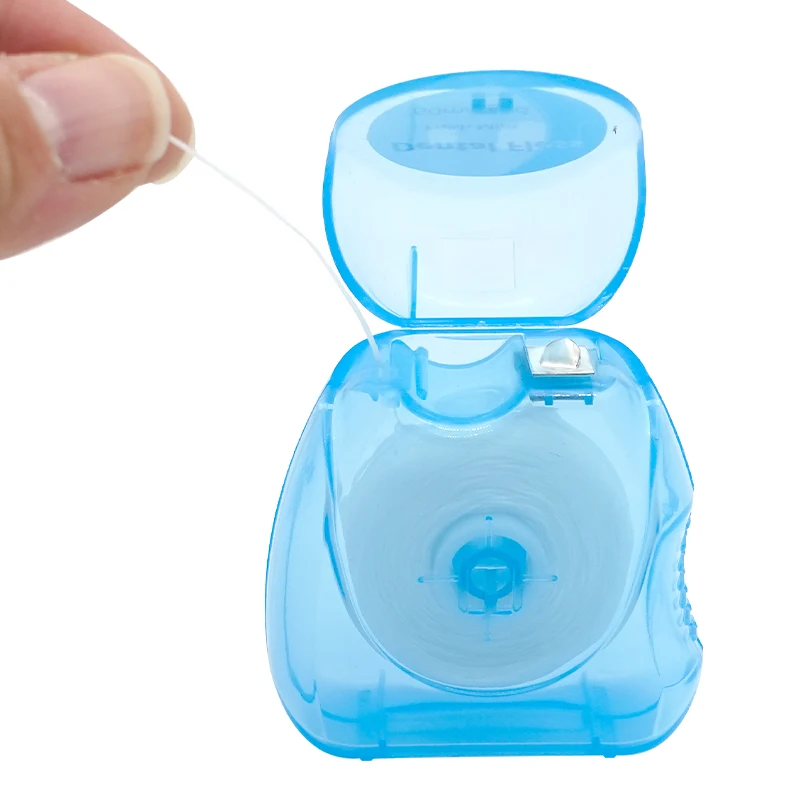 Dental Floss Teeth Stick Flosser 50m/Roll Micro Wax Mint Flavor Portable Oral Hygiene Clean Wire Interdental Brush Toothpicks