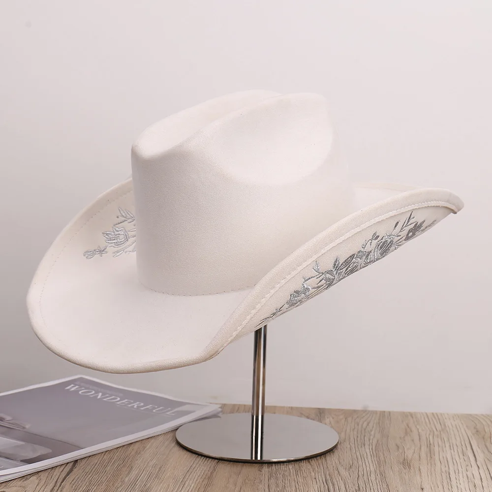 Hochwertige, elegante, bestickte, mit Edelsteinen verzierte, atmungsaktive, bequeme Denim-Mütze, stilvolle, vielseitige High-End-Feeling-Mode – Detail 15