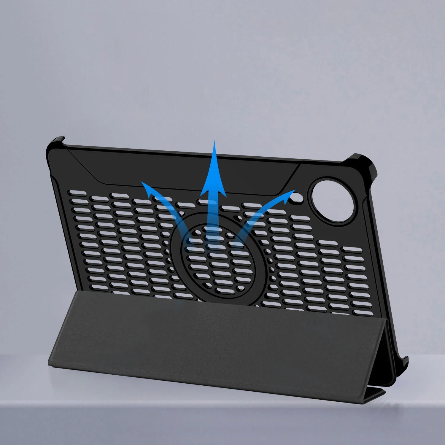 Enhanced Gaming Tri-fold Leather Magnetic Tablet Case, 8.4 inch