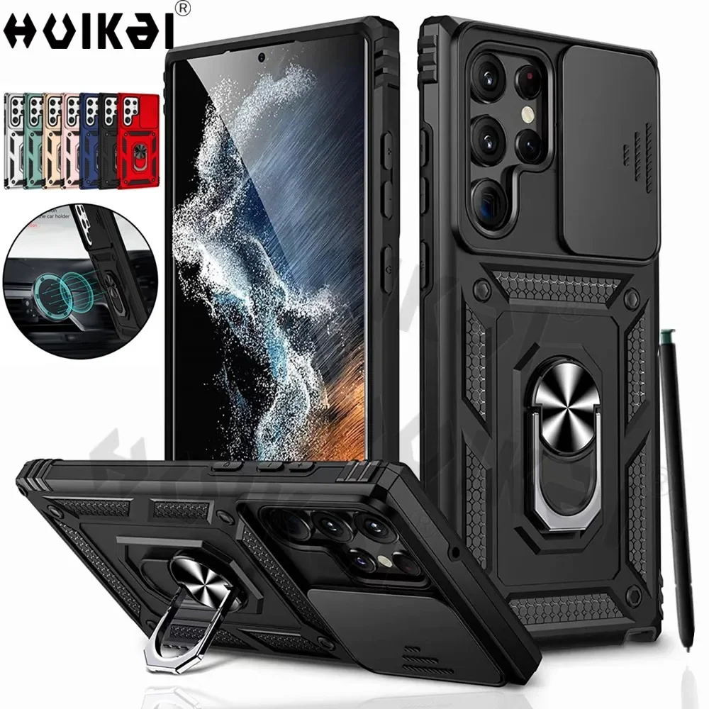 Funda For Samsung Galaxy S24 Ultra 5G Case Samsung S24 S23 S22 S21  Kickstand Coque Holder