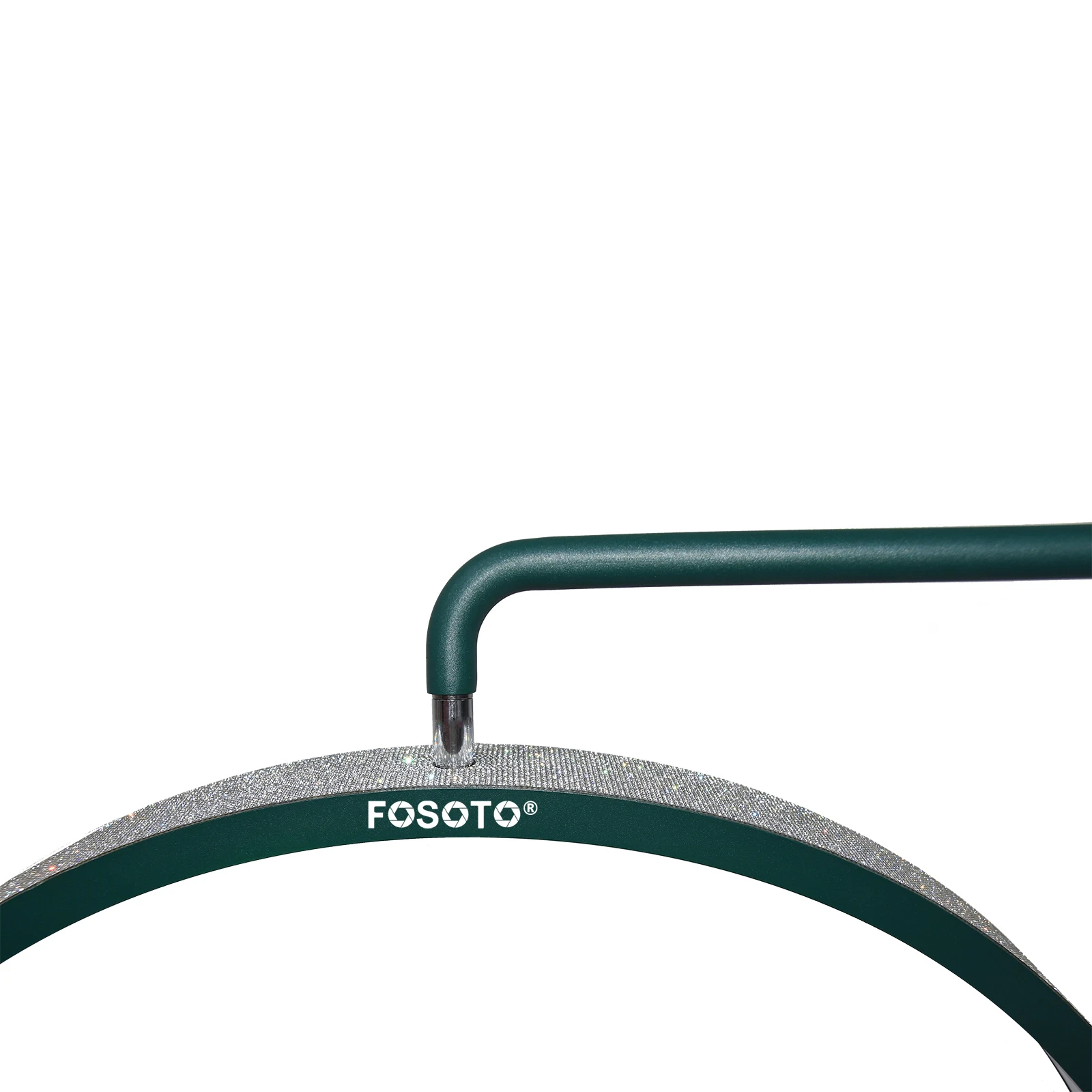 Fusitu FT-Y9 녹색 LED 반달 모양 조명 래쉬 라이트, 다이아몬드 플로어 스탠드, 뷰티 페이셜 살롱, 문신 라이브 스트림 틱톡