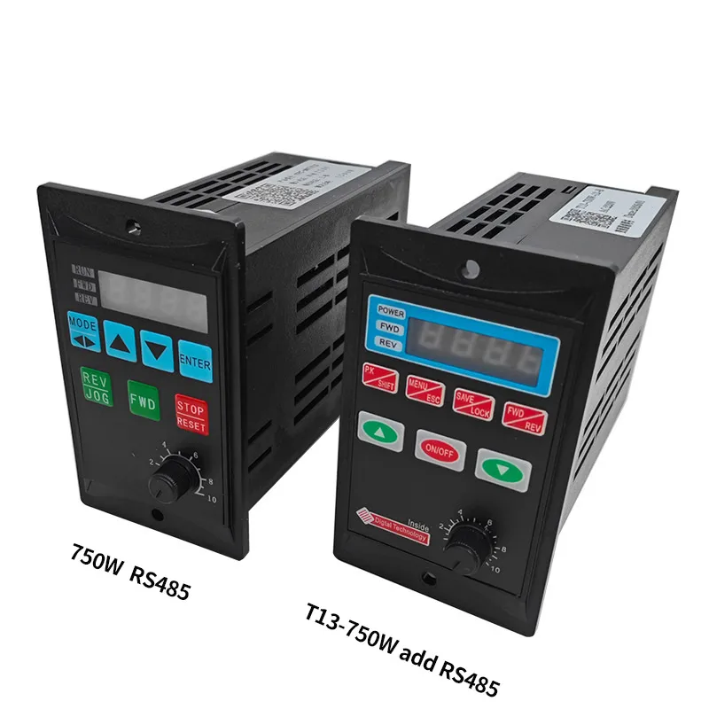 주파수 변환기 전기 인버터 RS485 1.5KW 모터 드라이버 추가 0.75KW MCU 단상 입력 220V 3상 출력 0.4KW 1500W