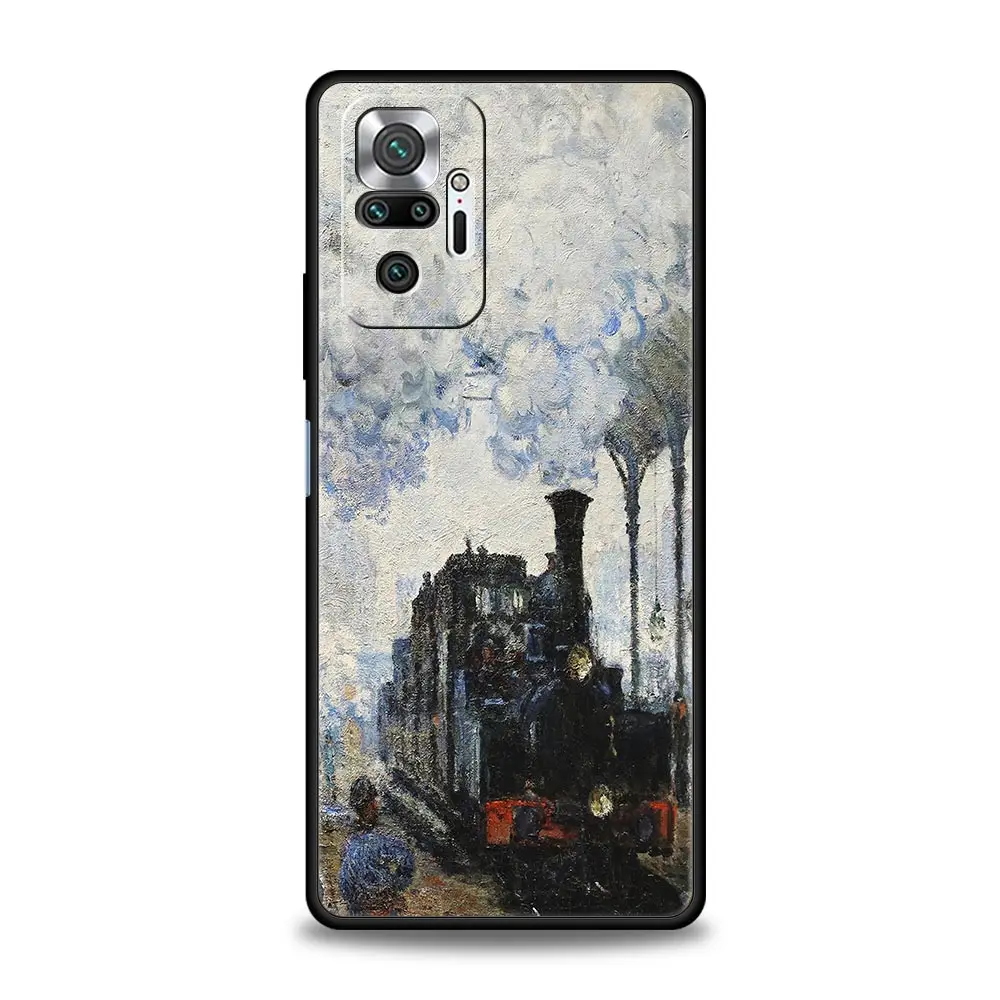 Claude Monet Impressionist Art Phone Case - Elegant Black Cover