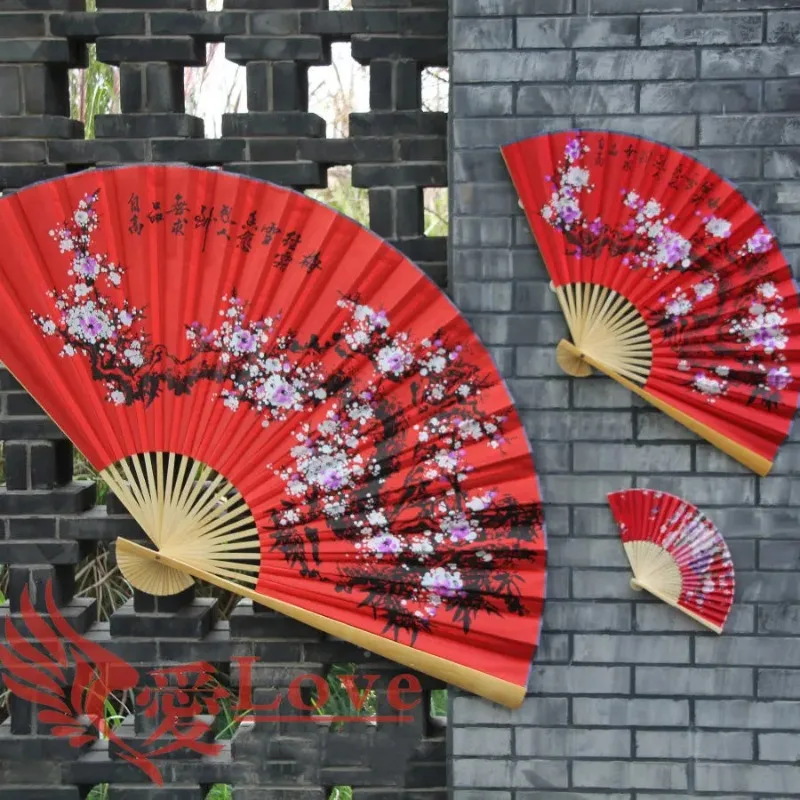 Chinese-Style-Red-Wedding-Decoration-Fan-Classical-Festival-Decorative ...