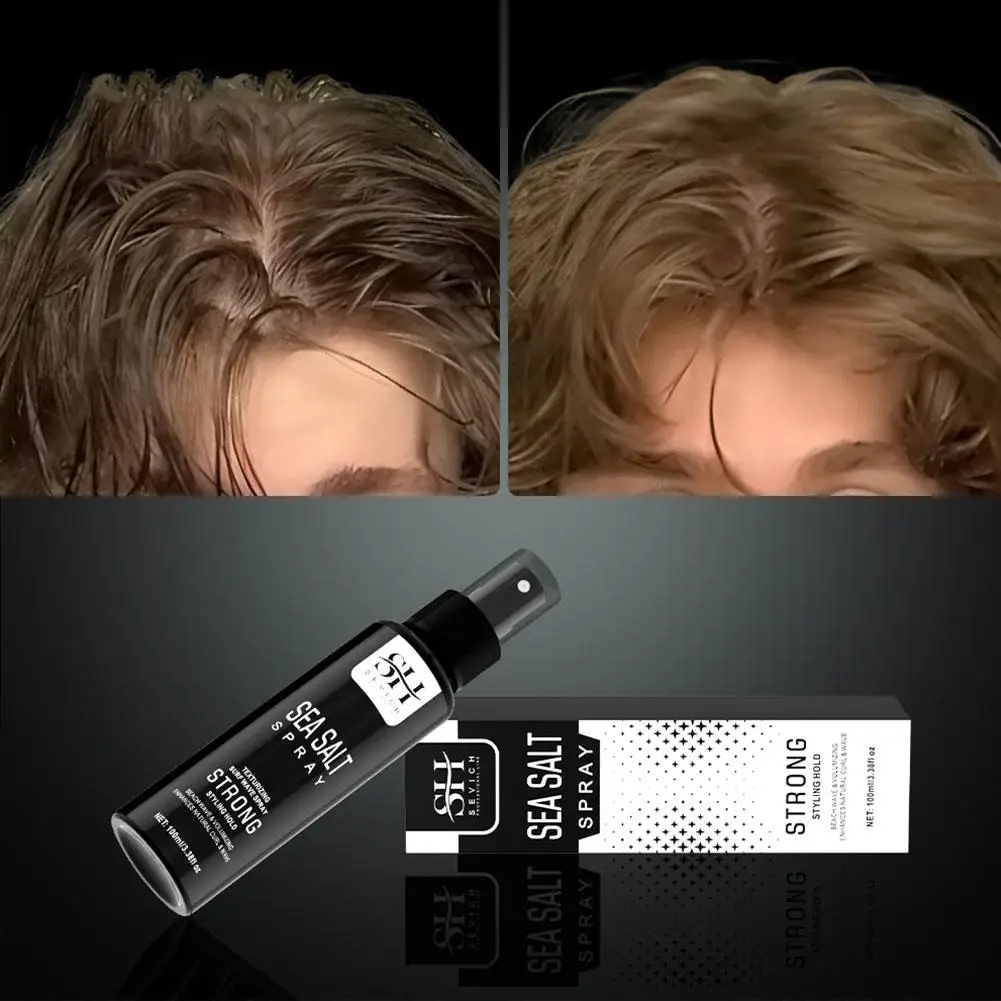 100ml Natural Sea Salt Hair Styling Spray Adds Instant Volume Degreasing Matte Texture Thickening Hair Styling For Men Women
