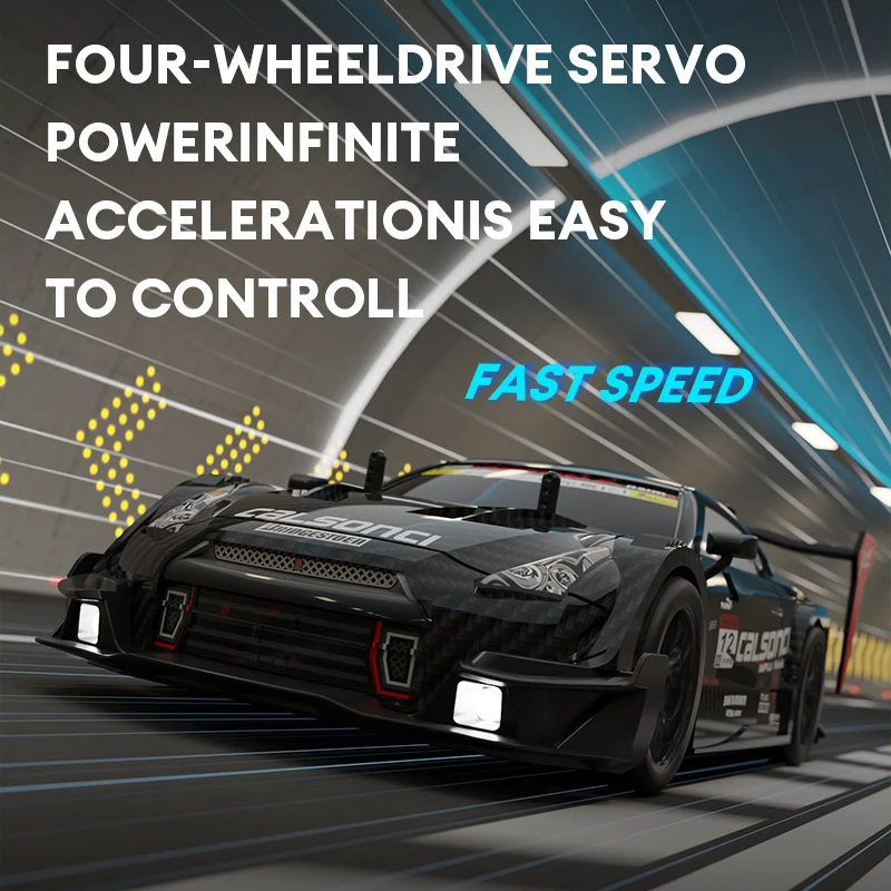 2.4G Rc Cars 4WD RC Drift Car Toy GTR Model Soft Shell Remote Control Racing Car kids Toys for Boys Birthday Gift 2